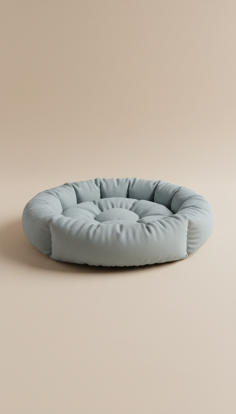 Soft clay plush pet bed